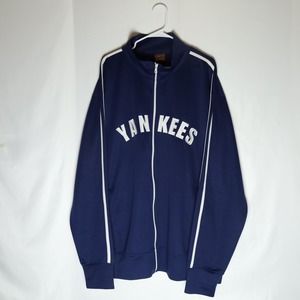 Pikwakwad RedxJacket Yankees Windbreaker Mens 2XL Blue Full Zip Baseball Jacket